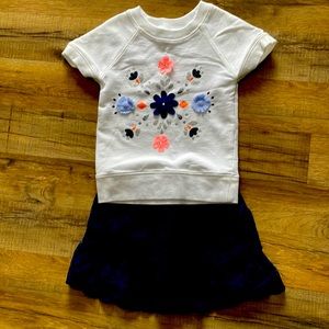 Carters Skirt Set. 3T